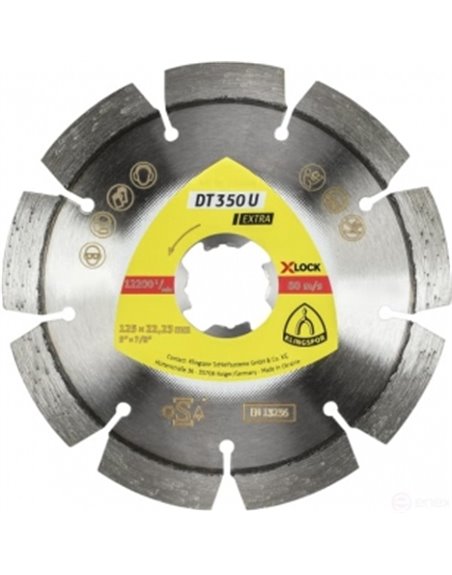 Алмазный отрезной круг (125х2,4х22,23) Klingspor DT 350 U Extra (336215)