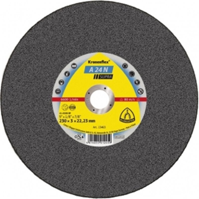 Отрезной круг (230х3х22,23) Klingspor A 24 N SUPRA (13463)
