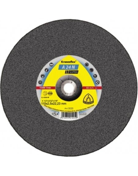 Отрезной круг (115х2,5х22,23) Klingspor A 24 N SUPRA (3020)