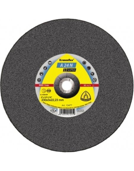 Отрезной круг (230х3х22,23) Klingspor A 24 N SUPRA (13477)
