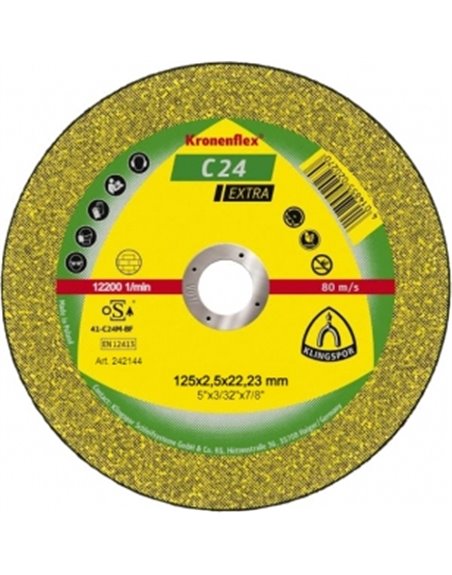 Отрезной круг (125х2,5х22,23) Klingspor C 24 Extra (242144)