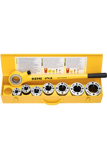 Резьбонарезной клупп REMS Ева Сет R 1/2"-2" (набор в стальном чемодане)