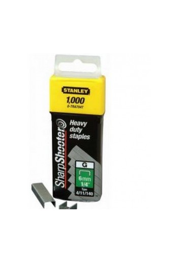 Скобы STANLEY для степлера ручного Light Duty тип А, 6мм