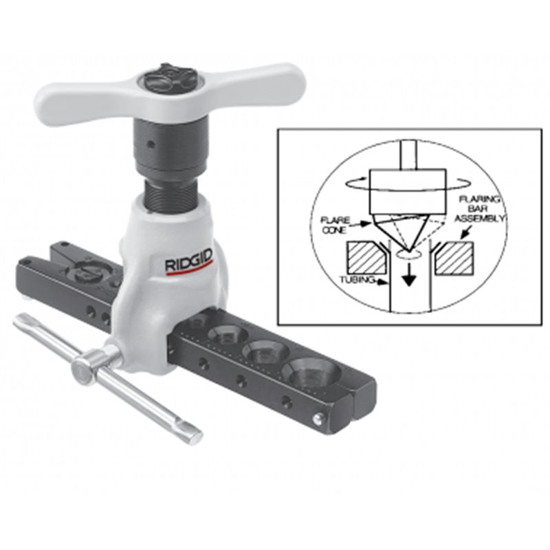 Развальцовка с трещоточным механизмом RIDGID 458R