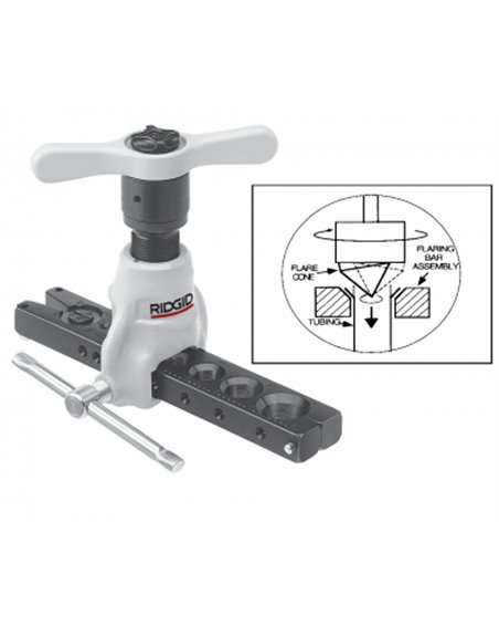 Развальцовка с трещоточным механизмом RIDGID 458R