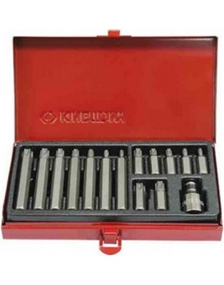 Набір біт c адаптером SPLINE 1/2" (11 пр.) KING TONY (1011MQ)