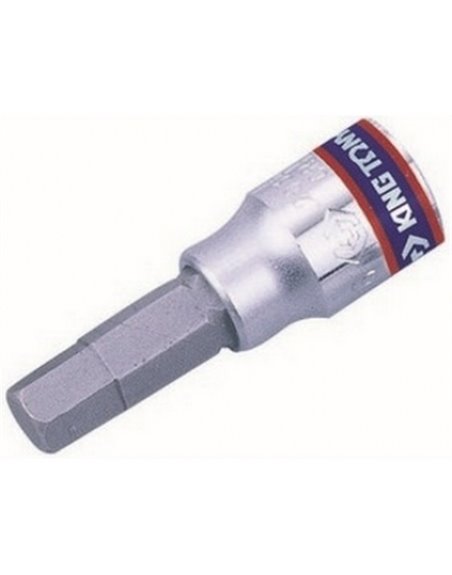 Бита в головке HEX 1/4" DR H4x37 мм KING TONY (203504)