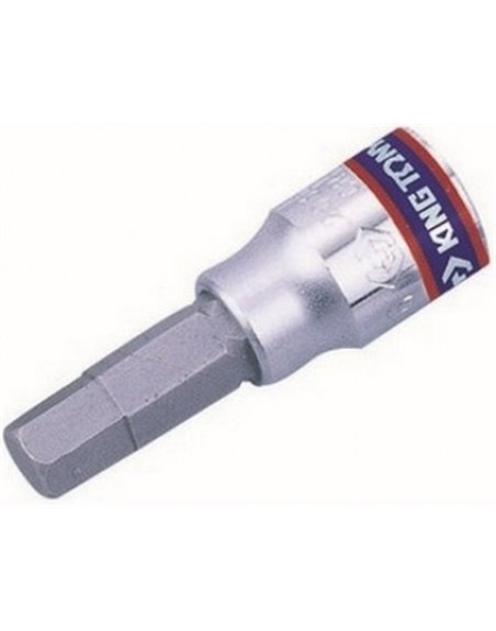 Бита в головке HEX 1/4" DR H10x37 мм KING TONY (203510)