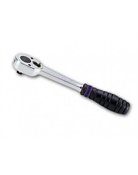 Трещотка 1/4" 140 мм, 24 зубца флажковая с фиксатором KING TONY (2779-55G)