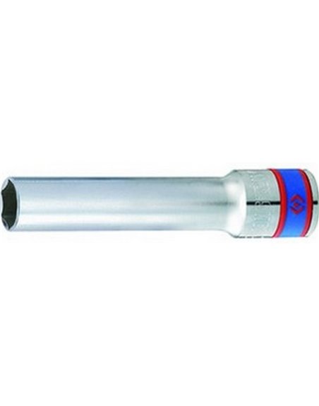 1/2"DR.DEEP SOCKET 10mm 6PT CHROME 120mmL KING TONY (425510M)