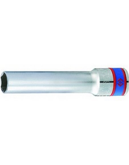 ГНІЗДО 1/2" DR.DEEP 12mm 6PT CHROME 120mmL KING TONY (425512M)