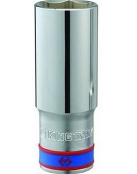 3/4"DR.DEEP SOCKET 19mm 6PT CHROME KING TONY (623519M)