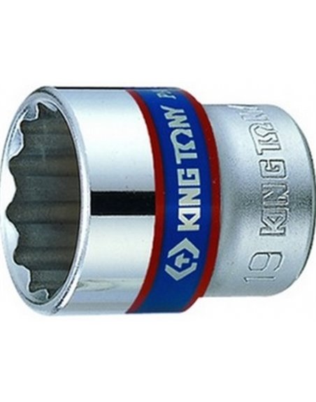 Головка 3/8" 12гранн. 19мм KING TONY (333019M)