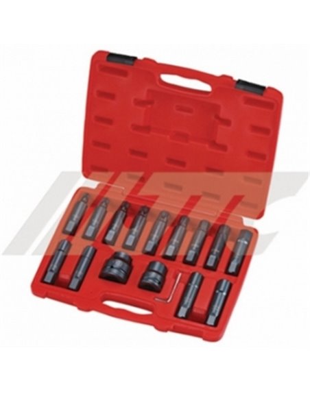 Набор головок ударных 3/4 TORX,HEX 16 ед. JTC J616C