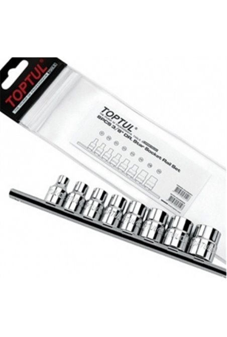 Набор головок TORX 3/8 E8-E20 8ед.(звезда Давида) TOPTUL GAAG0802