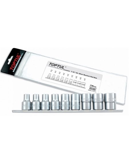 Набір головок TORX 1/2 E10-E24 9ед.(звезда Давида) TOPTUL GAAG0901