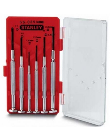 Набор отверток точной механики STANLEY Watchmaker,  6 шт