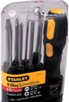 Отвертка  STANLEY Multifunctional с 9-тью сменными битами-вставками