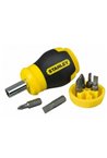 Відвертка STANLEY Multibit Stubby з 6-ю змінними бітами