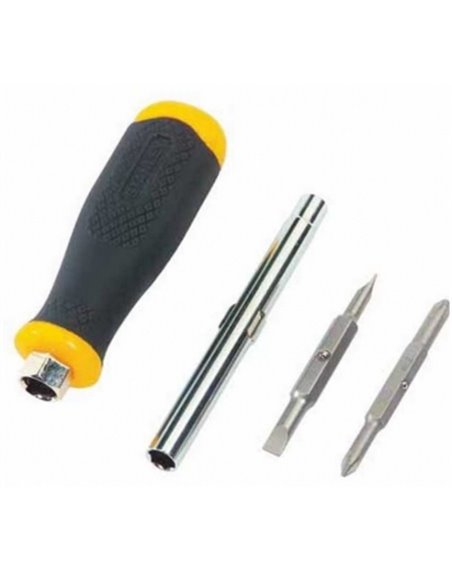 Отвертка STANLEY 6 Way со сменными битами