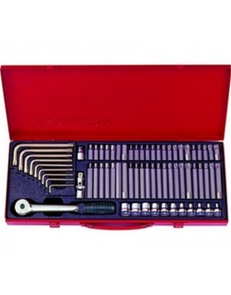 Универсальный набор инструментов 3/8", TORX, SPLINE, HEX, 69 предметов KING TONY (5169PR)