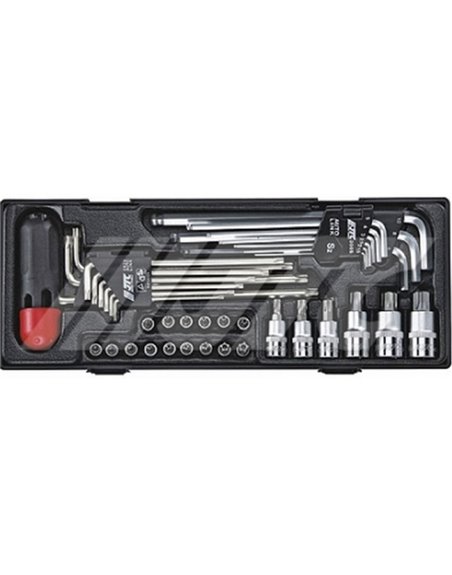 Набор инструмента TORX, HEX, 40 ед. JTC K1401