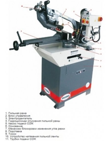 Ленточная пила по металлу PROMA PPS-220H 25022004
