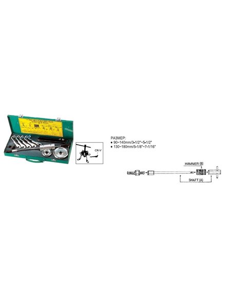 Универсальный съемник ступиц с инерционным молотком JONNESWAY AE310014
