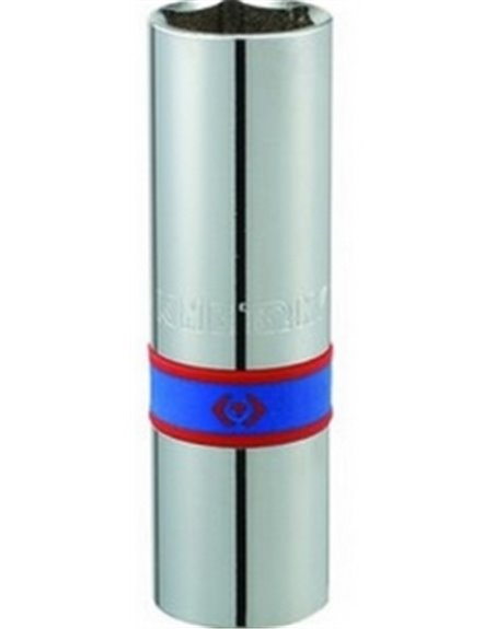 Головка свечная 1/2" 16мм 6гр. с резин. KING TONY (463516R)