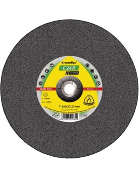 Зачистной круг (115х6х22,23) Klingspor C 24 R SUPRA (6664)