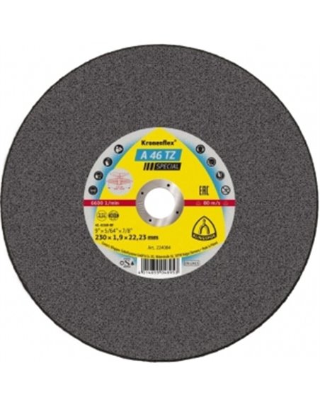 Отрезной круг (230х1,9х22,23) Klingspor A 46 TZ Special (265044)