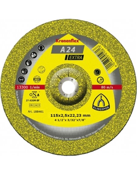 Отрезной круг (115х2,5х22,23) Klingspor A 24 Extra (188461)