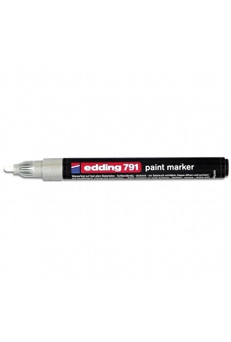 Маркер лаковий 1-2 мм (білий) Edding Paint 791 (e-791/11)