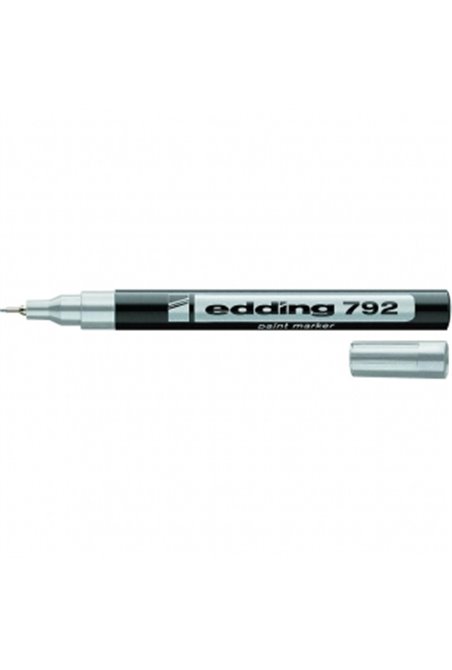Маркер лаковий 0,8 мм (серебро) Edding Paint 792 (e-792/13)