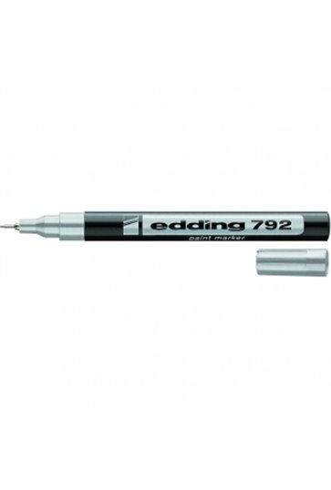 Маркер лаковий 0,8 мм (серебро) Edding Paint 792 (e-792/13)