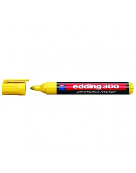 Маркер перманентний 1,5-3 мм (жовтий) Edding Permanent 300 (e-300/05)