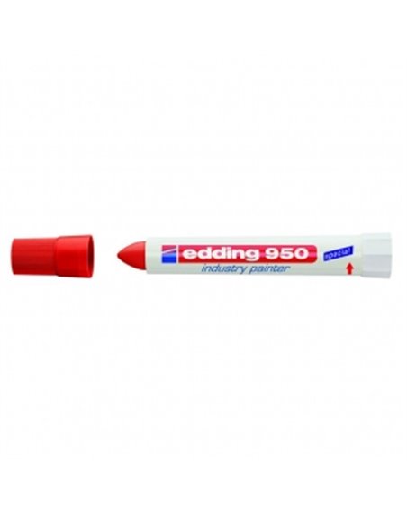 Маркер для грубих поверхонь 10 мм (червоний) Edding Industry Painter 950 (e-950/02)