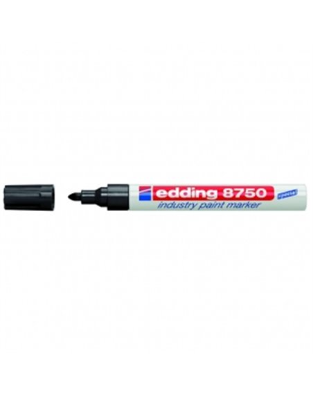 Маркер для жирних поверхонь 2-4 мм (чорний) Edding Industry Paint 8750 (e-8750/01)