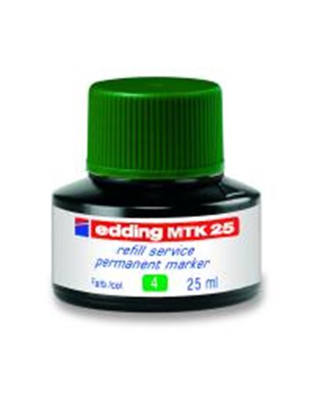 Черніла для заправки маркерів (зелені) Edding Permanent MTK 25 (e-mtk25/04)