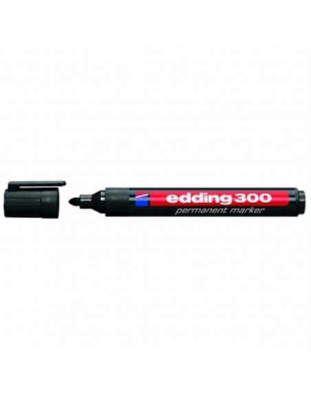Маркер перманентный 1,5-3 мм (черный) Edding Permanent 300 (e-300/01)