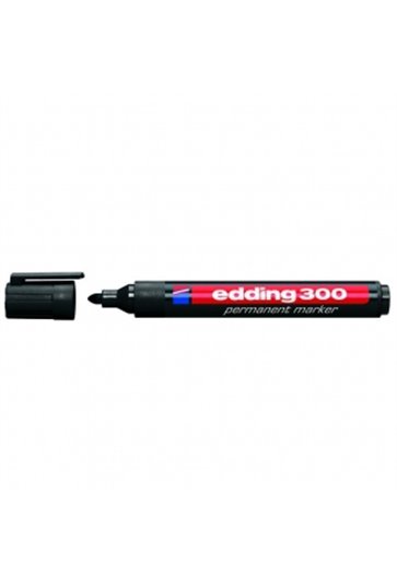 Маркер перманентный 1,5-3 мм (черный) Edding Permanent 300 (e-300/01)