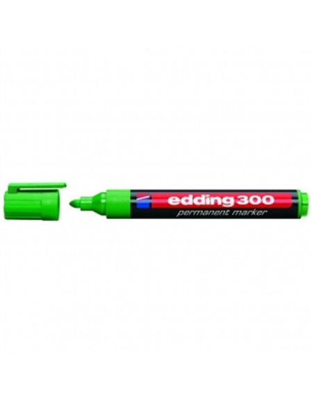Маркер перманентный 1,5-3 мм (зеленый) Edding Permanent 300 (e-300/04)