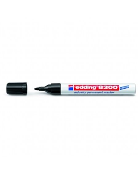 Маркер для жирних поверхонь 1,5-3 мм (чорний) Edding Industry Permanent 8300 (е-8300/01)