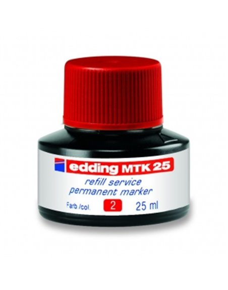 Черніла для заправки маркерів (червона) Edding Permanent MTK 25 (e-mtk25/02)