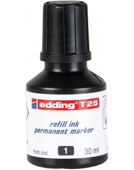 Черніла для заправки маркерів (чорні) Edding Permanent T 25 (e-t25/01)