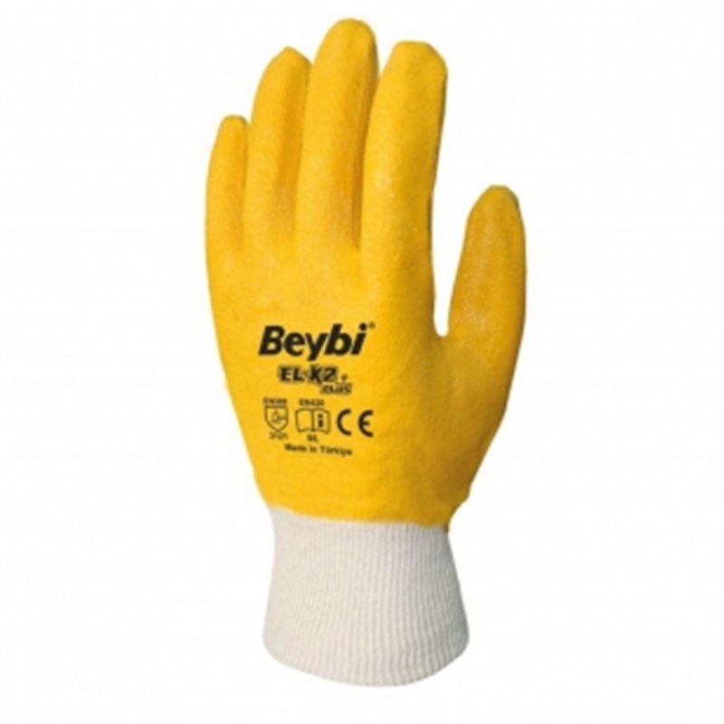 Перчатки рабочие с нитрилом Beybi ELK2-plus (Kn2+)