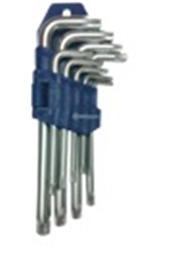 Набор ключей TORX с отверстием Г-образных СТАНДАРТ, 9ед. TKS0901