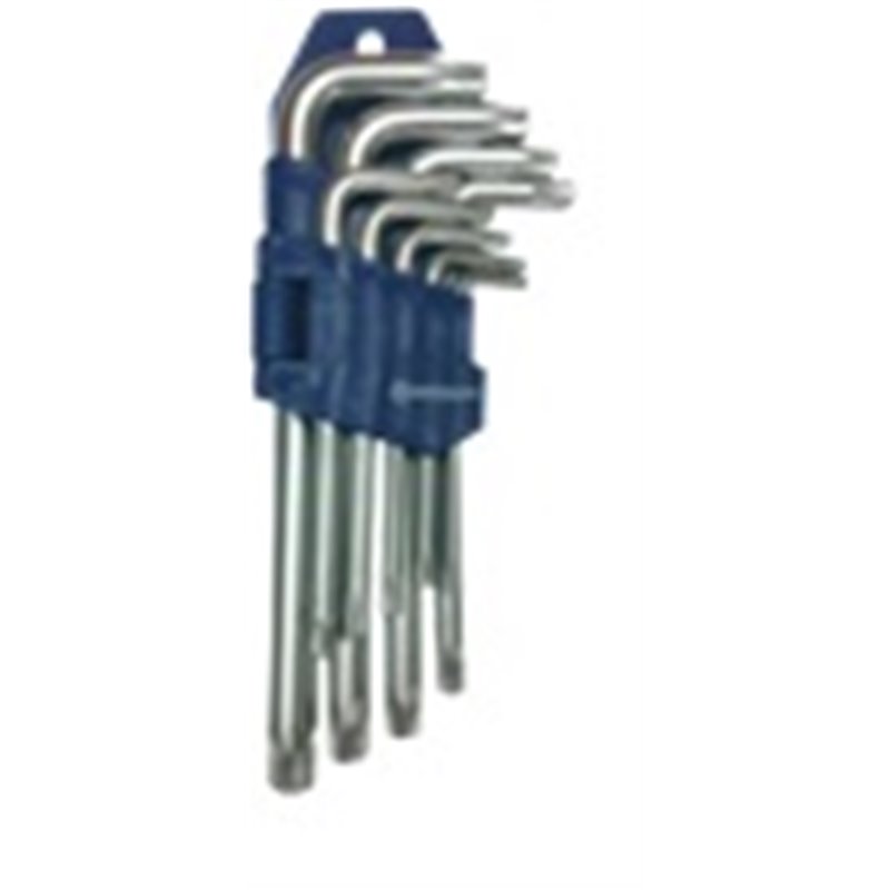 Набор ключей TORX с отверстием Г-образных СТАНДАРТ, 9ед. TKS0901