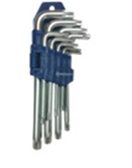 Набор ключей TORX с отверстием Г-образных СТАНДАРТ, 9ед. TKS0901