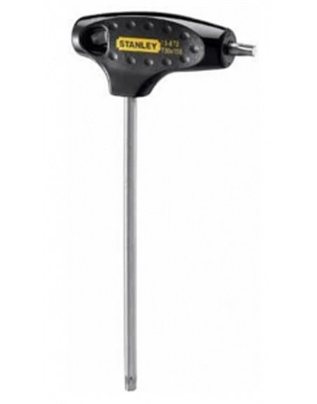 Ключ STANLEY TORX №20 з ергономічною пластиковою ручкою.